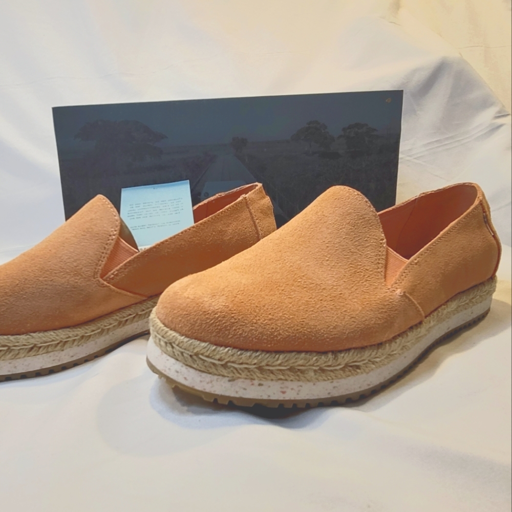 🎈NIB Tom's Suede Palma Platform flats